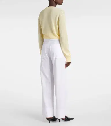 TOTEME Twisted Seam cotton poplin wide-leg pants | Thumbnail 4 TOTEME Twisted Seam cotton poplin wide-leg pants | Thumbnail 4