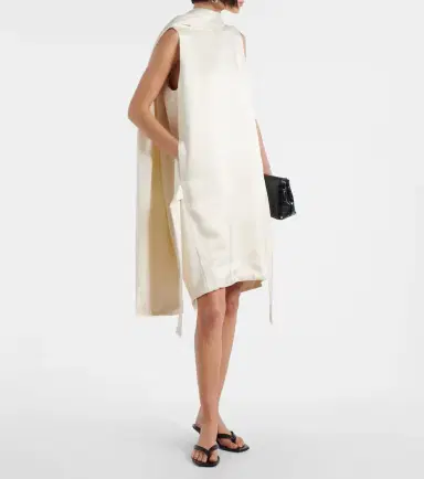 Toteme Cocoon deconstructed satin minidress | Thumbnail 2 Toteme Cocoon deconstructed satin minidress | Thumbnail 2