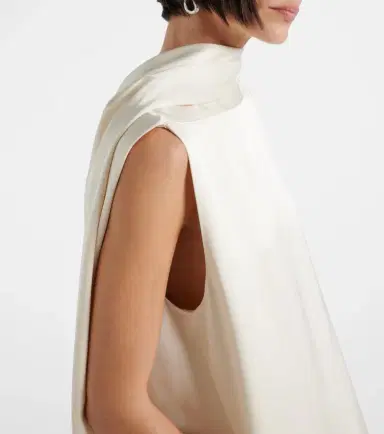 Toteme Cocoon deconstructed satin minidress | Thumbnail 3 Toteme Cocoon deconstructed satin minidress | Thumbnail 3