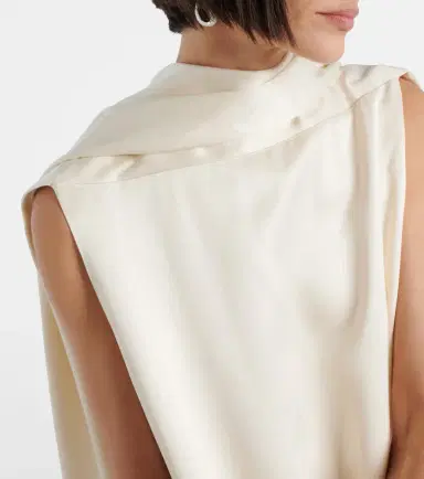 Toteme Cocoon deconstructed satin minidress | Thumbnail 4 Toteme Cocoon deconstructed satin minidress | Thumbnail 4