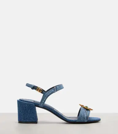 Dolce & Gabbana Embellished 60 denim sandals | Thumbnail 4 Dolce & Gabbana Embellished 60 denim sandals | Thumbnail 4