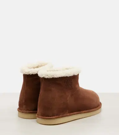 Miu Miu Shearling-lined suede ankle boots | Thumbnail 2 Miu Miu Shearling-lined suede ankle boots | Thumbnail 2