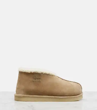 Miu Miu Shearling-lined suede ankle boots | Thumbnail 3 Miu Miu Shearling-lined suede ankle boots | Thumbnail 3