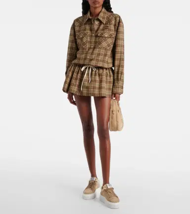 Miu Miu Shearling-lined suede platform sneakers | Thumbnail 5 Miu Miu Shearling-lined suede platform sneakers | Thumbnail 5