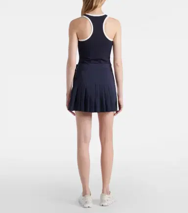 Tory Burch Pleated twill tennis skirt | Thumbnail 4 Tory Burch Pleated twill tennis skirt | Thumbnail 4