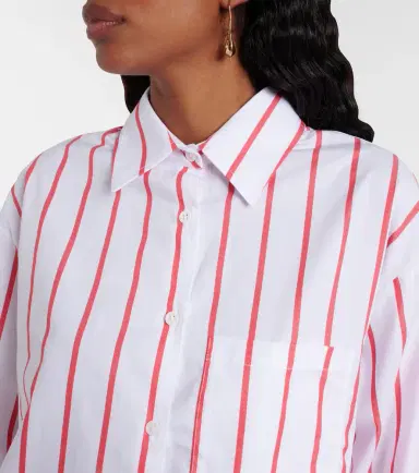 The Frankie Shop Lui striped cotton poplin shirt | Thumbnail 4 The Frankie Shop Lui striped cotton poplin shirt | Thumbnail 4