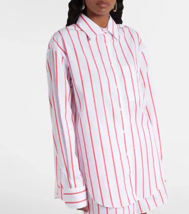 The Frankie Shop Lui striped cotton poplin shirt | Thumbnail 6 The Frankie Shop Lui striped cotton poplin shirt | Thumbnail 6