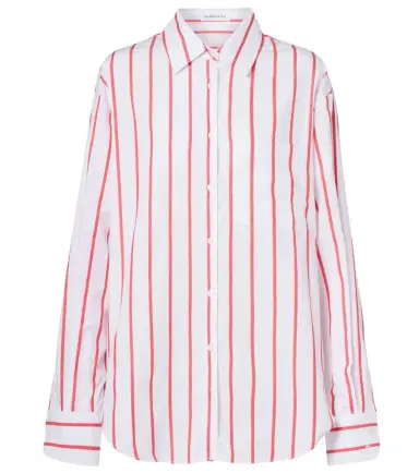 The Frankie Shop Lui striped cotton poplin shirt | Thumbnail 1 The Frankie Shop Lui striped cotton poplin shirt | Thumbnail 1
