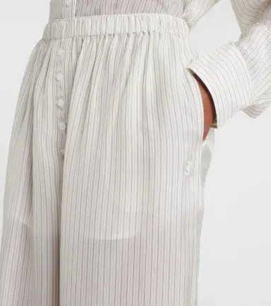 The Frankie Shop Brenna sheer striped wide-leg pants | Thumbnail 3 The Frankie Shop Brenna sheer striped wide-leg pants | Thumbnail 3