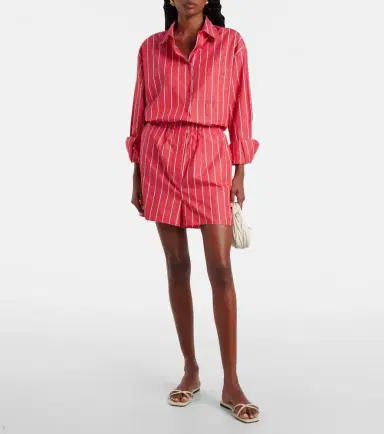 The Frankie Shop Lui striped cotton poplin shorts | Thumbnail 2 The Frankie Shop Lui striped cotton poplin shorts | Thumbnail 2