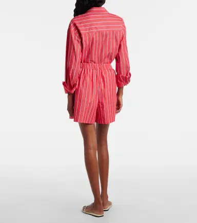 The Frankie Shop Lui striped cotton poplin shorts | Thumbnail 4 The Frankie Shop Lui striped cotton poplin shorts | Thumbnail 4