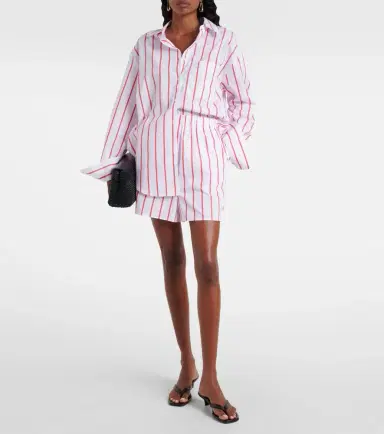 The Frankie Shop Lui striped cotton poplin shorts | Thumbnail 2 The Frankie Shop Lui striped cotton poplin shorts | Thumbnail 2
