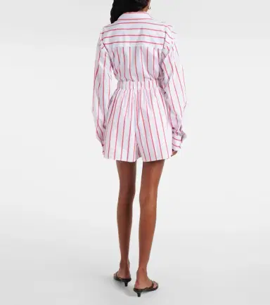 The Frankie Shop Lui striped cotton poplin shorts | Thumbnail 4 The Frankie Shop Lui striped cotton poplin shorts | Thumbnail 4