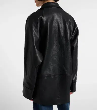 Frame Oversized leather jacket | Thumbnail 4 Frame Oversized leather jacket | Thumbnail 4