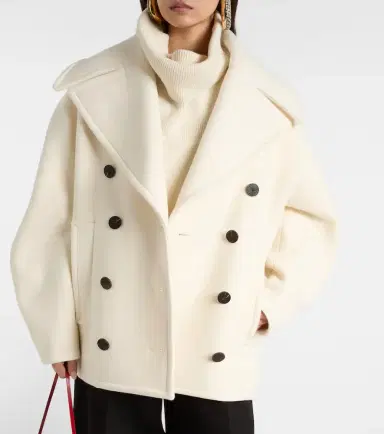 Jacquemus Ovalo virgin wool peacoat | Thumbnail 5 Jacquemus Ovalo virgin wool peacoat | Thumbnail 5