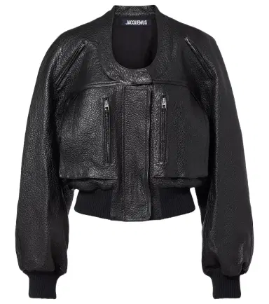 Jacquemus Cropped leather jacket | Thumbnail 1 Jacquemus Cropped leather jacket | Thumbnail 1