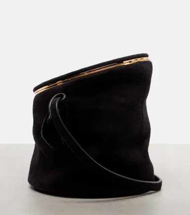 Alaïa Alaïa La Canette Small suede bucket bag | Thumbnail 3 Alaïa Alaïa La Canette Small suede bucket bag | Thumbnail 3