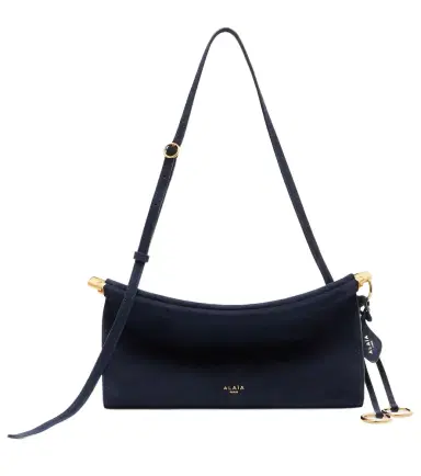 Alaia Alaïa Le Click Small suede shoulder bag | Thumbnail 1 Alaia Alaïa Le Click Small suede shoulder bag | Thumbnail 1