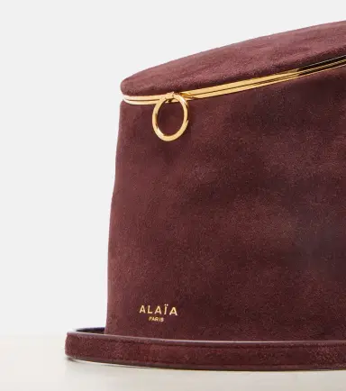Alaïa Alaïa La Canette Small suede bucket bag | Thumbnail 2 Alaïa Alaïa La Canette Small suede bucket bag | Thumbnail 2