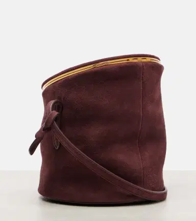 Alaïa Alaïa La Canette Small suede bucket bag | Thumbnail 4 Alaïa Alaïa La Canette Small suede bucket bag | Thumbnail 4