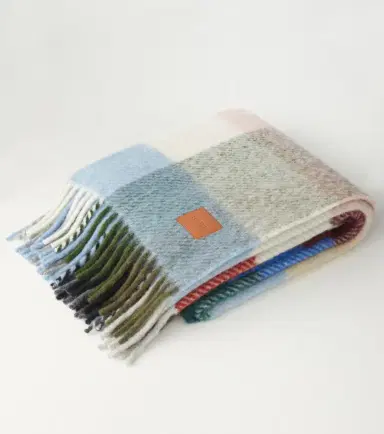 Loewe Checked alpaca and wool-blend blanket | Thumbnail 5 Loewe Checked alpaca and wool-blend blanket | Thumbnail 5