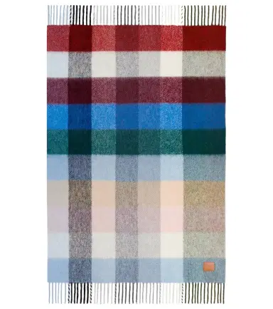 Loewe Checked alpaca and wool-blend blanket | Thumbnail 1 Loewe Checked alpaca and wool-blend blanket | Thumbnail 1