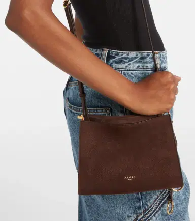 Alaïa Alaïa Le Click Small suede shoulder bag | Thumbnail 6 Alaïa Alaïa Le Click Small suede shoulder bag | Thumbnail 6