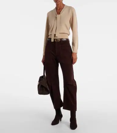 Nili Lotan Shon mid-rise barrel-leg pants | Thumbnail 3 Nili Lotan Shon mid-rise barrel-leg pants | Thumbnail 3