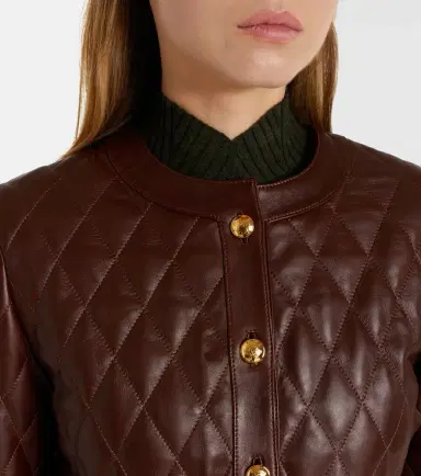 Nili Lotan Amy cropped quilted leather jacket | Thumbnail 3 Nili Lotan Amy cropped quilted leather jacket | Thumbnail 3