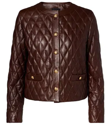 Nili Lotan Amy cropped quilted leather jacket | Thumbnail 1 Nili Lotan Amy cropped quilted leather jacket | Thumbnail 1