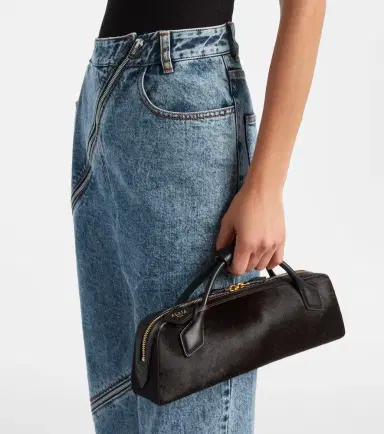 Alaïa Alaïa Le Teckel Small calf hair clutch | Thumbnail 2 Alaïa Alaïa Le Teckel Small calf hair clutch | Thumbnail 2