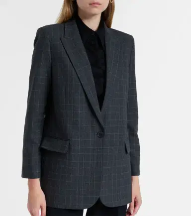 Nili Lotan Diane checked wool-blend blazer | Thumbnail 6 Nili Lotan Diane checked wool-blend blazer | Thumbnail 6