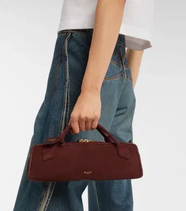 Alaïa Alaïa Le Teckel Small suede clutch | Thumbnail 5 Alaïa Alaïa Le Teckel Small suede clutch | Thumbnail 5
