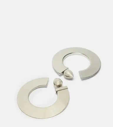 Alaïa Alaïa Blade hoop earrings | Thumbnail 4 Alaïa Alaïa Blade hoop earrings | Thumbnail 4