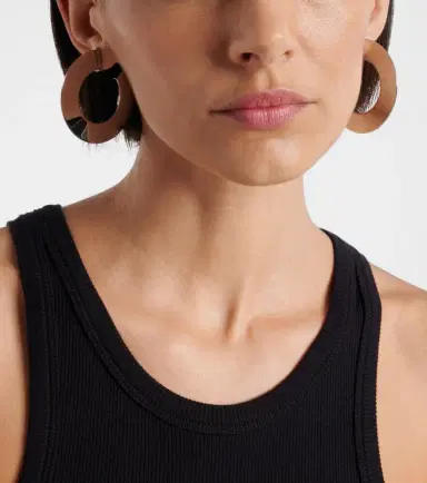 Alaïa Alaïa Blade hoop earrings | Thumbnail 5 Alaïa Alaïa Blade hoop earrings | Thumbnail 5