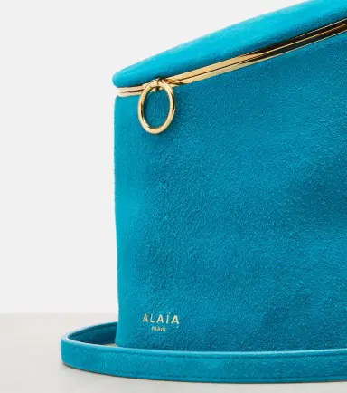 Alaïa Alaïa La Canette Small suede bucket bag | Thumbnail 2 Alaïa Alaïa La Canette Small suede bucket bag | Thumbnail 2