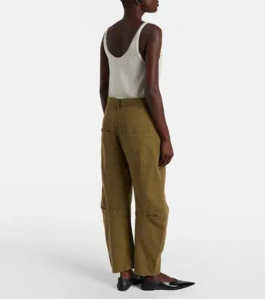Nili Lotan Shon cotton and linen barrel-leg pants | Thumbnail 5 Nili Lotan Shon cotton and linen barrel-leg pants | Thumbnail 5