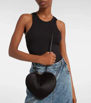 Alaïa Alaïa Le Caur calf hair shoulder bag | Thumbnail 6 Alaïa Alaïa Le Caur calf hair shoulder bag | Thumbnail 6