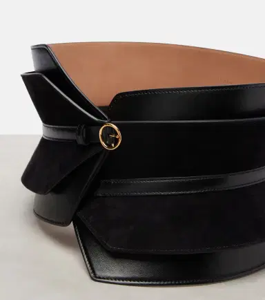 Alaia Alaïa Bustier leather and suede belt | Thumbnail 2 Alaia Alaïa Bustier leather and suede belt | Thumbnail 2