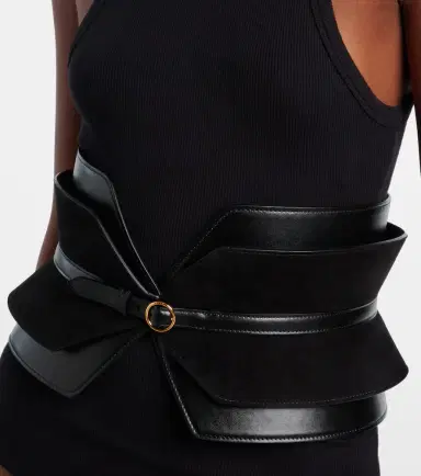Alaia Alaïa Bustier leather and suede belt | Thumbnail 3 Alaia Alaïa Bustier leather and suede belt | Thumbnail 3