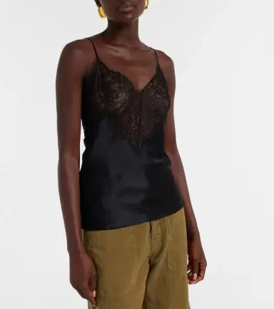 Nili Lotan Mabelle lace-trimmed silk satin camisole | Thumbnail 5 Nili Lotan Mabelle lace-trimmed silk satin camisole | Thumbnail 5