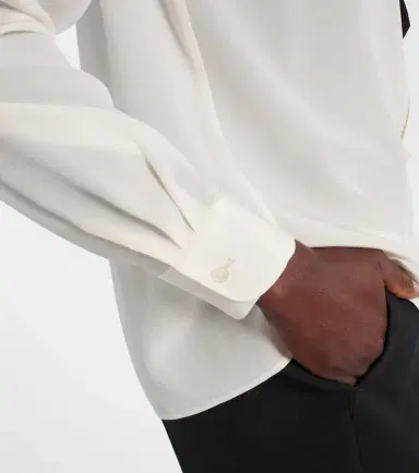 Nili Lotan Hanford scarf-detail silk shirt | Thumbnail 2 Nili Lotan Hanford scarf-detail silk shirt | Thumbnail 2