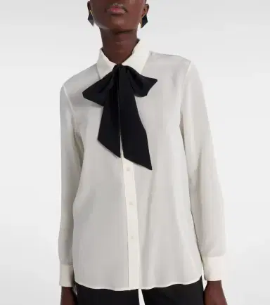 Nili Lotan Hanford scarf-detail silk shirt | Thumbnail 6 Nili Lotan Hanford scarf-detail silk shirt | Thumbnail 6