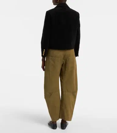 Nili Lotan Chamonix cropped cotton-blend jacket | Thumbnail 3 Nili Lotan Chamonix cropped cotton-blend jacket | Thumbnail 3