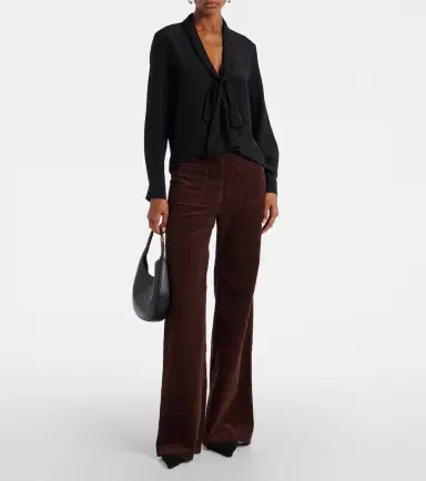 Nili Lotan Angelique bow-detail silk blouse | Thumbnail 2 Nili Lotan Angelique bow-detail silk blouse | Thumbnail 2