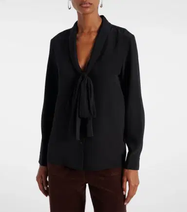 Nili Lotan Angelique bow-detail silk blouse | Thumbnail 4 Nili Lotan Angelique bow-detail silk blouse | Thumbnail 4