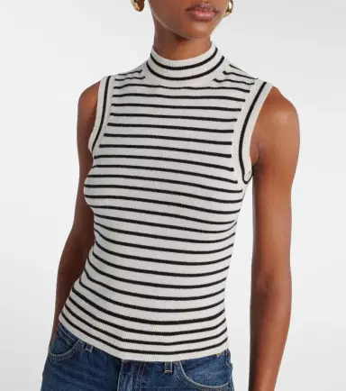 Nili Lotan Masha striped cashmere turtleneck top | Thumbnail 2 Nili Lotan Masha striped cashmere turtleneck top | Thumbnail 2