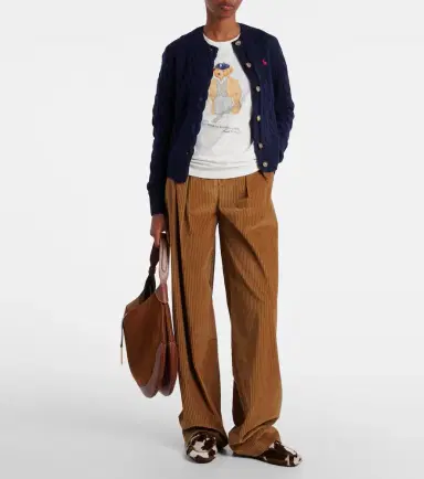 Polo Ralph Lauren Pony cable-knit wool and cashmere cardigan | Thumbnail 2 Polo Ralph Lauren Pony cable-knit wool and cashmere cardigan | Thumbnail 2