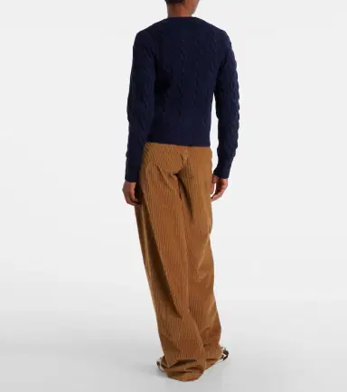 Polo Ralph Lauren Pony cable-knit wool and cashmere cardigan | Thumbnail 3 Polo Ralph Lauren Pony cable-knit wool and cashmere cardigan | Thumbnail 3
