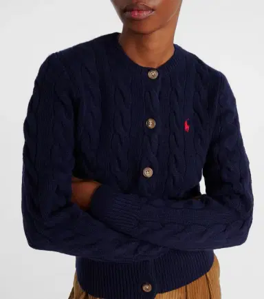 Polo Ralph Lauren Pony cable-knit wool and cashmere cardigan | Thumbnail 4 Polo Ralph Lauren Pony cable-knit wool and cashmere cardigan | Thumbnail 4